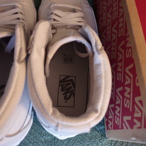 Vans Sk8-Hi BOLT Leather White/Drizzle Skate Retro Athletic Trainer VN0A5JIVXP3 main image 4